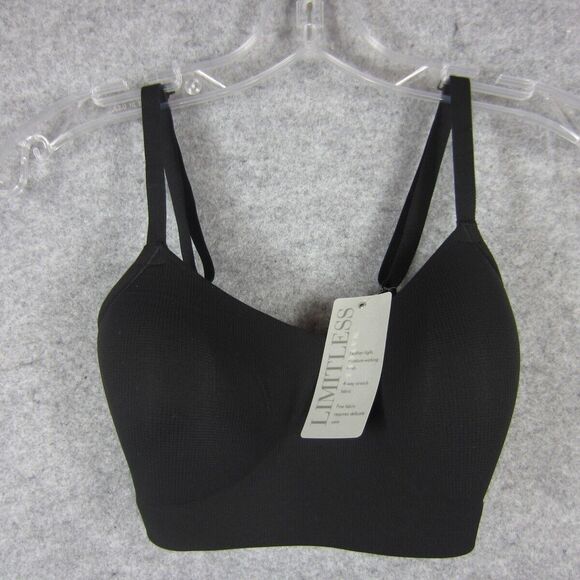 Natori Sports Bra Womens 30D Black Limitless Padded Wireless Active Sporty NWT - Picture 1 of 12